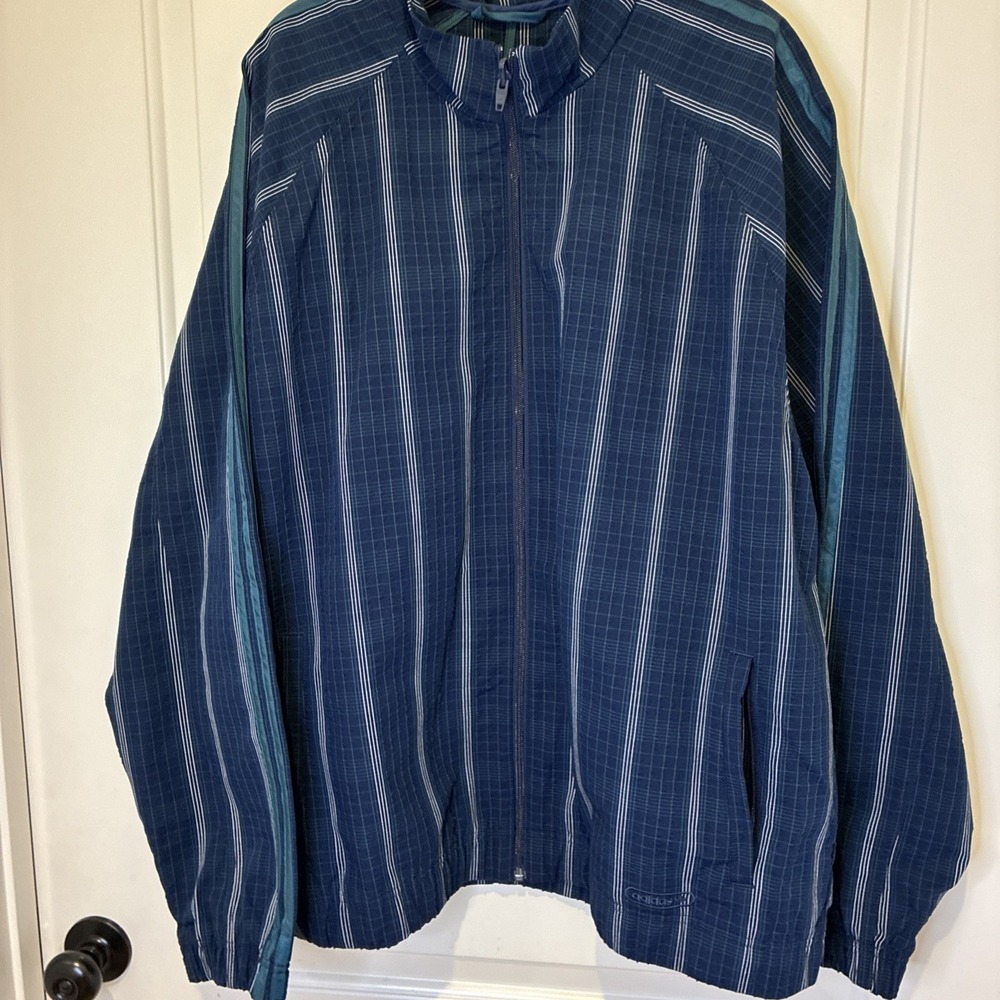 Adidas Originals Men XL MW TT Track Jacket Collegiate Navy Pinstripe GN3794 NWT